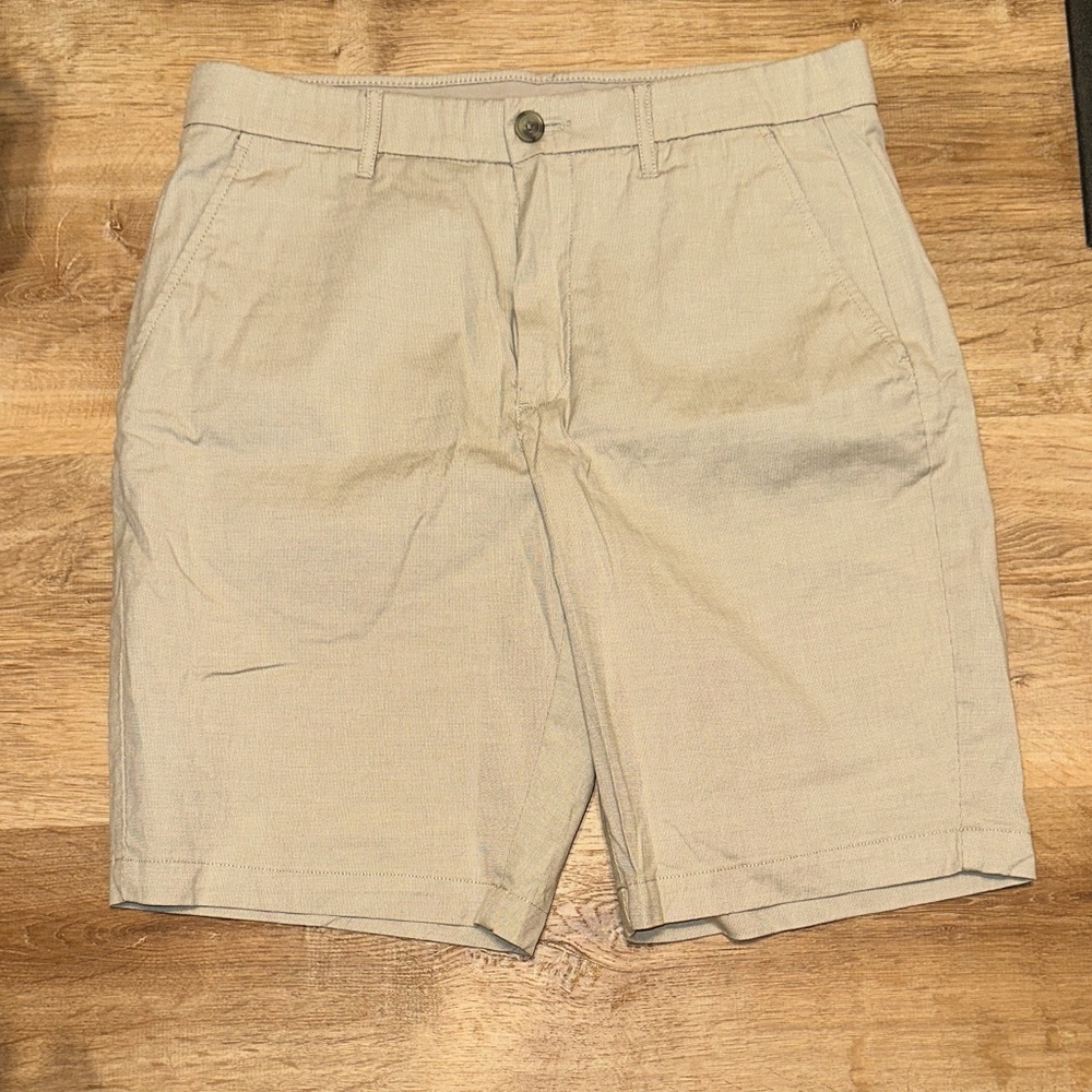 Marc Anthony Light Tan Flat Front Shorts